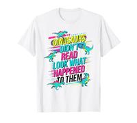 Los Dinosaurios no leyeron Mira lo Que Les pasó a Ellos Maestro Camiseta