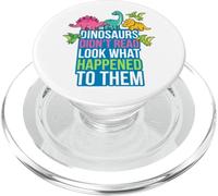 Los Dinosaurios no leyeron Mira lo Que Les pasó a Ellos Maestro PopSockets PopGrip para MagSafe