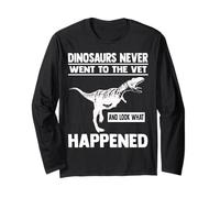 Los dinosaurios nunca fueron al veterinario y se ven graciosos veterinarios Manga Larga