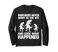 Los dinosaurios nunca fueron al veterinario y se ven graciosos veterinarios Manga Larga