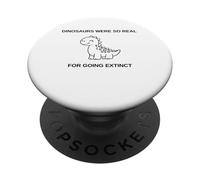 Los Dinosaurios Simples y Divertidos Eran Tan Reales para extinguirse PopSockets PopGrip Adhesivo