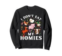 Los Divertidos Amantes de los Veganos y Vegetarianos de I Don't Eat Homies Sudadera