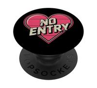 Los Divertidos Memes de Amor Dicen no al Amor sin Entrada a mi corazón PopSockets PopGrip Adhesivo