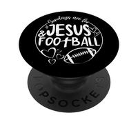Los domingos Son para Jesús y el fútbol Christian Apparel PopSockets PopGrip Adhesivo