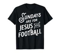 Los domingos son para Jesús y el fútbol divertido religioso cristiano Camiseta
