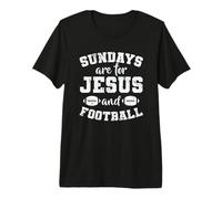 Los domingos Son para Jesús y Football USA Camiseta Premium