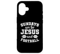 Los domingos Son para Jesús y Football USA Carcasa para iPhone 16