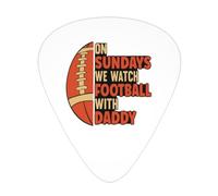 Los domingos vemos fútbol con papá Púas de guitarra Púas para guitarra Bajo Paquete de 12