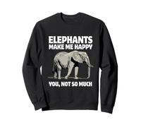 Los Elefantes me Hacen Feliz, no Tanto Sudadera