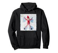 Los Elfos se portan Mal Haciendo Navidad a Snow Angel Sudadera con Capucha