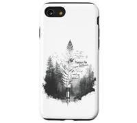 Los entusiastas de la pluma estilográfica diseñan arte de bosque y plumas Carcasa para iPhone SE (2020) / 7 / 8