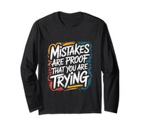 Los Errores Son una Prueba de Que lo estás intentando - Cita Motivacional Manga Larga