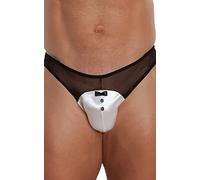 Los escritos atractivos Softline de los hombres con un lazo elegante, blanco, XL, 1 pieza