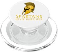 Los espartanos Nunca se rinden - Historia Griega Antigua Esparta PopSockets PopGrip para MagSafe
