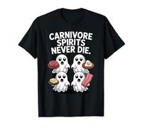 Los espíritus carnívoros Nunca Mueren, Divertido Fantasma para Halloween, bajo en carbohidratos Camiseta