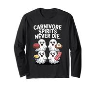 Los espíritus carnívoros Nunca Mueren, Divertido Fantasma para Halloween, bajo en carbohidratos Manga Larga