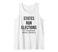 Los Estados organizan Elecciones Constitución Artículo I Derechos del votante Camiseta sin Mangas