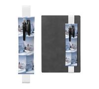 Los estuches para lápices de diario de paisaje de invierno, los soportes para bolígrafos de PVC y los soportes para bolígrafos con bandas elásticas y marcadores son las mejores opciones de regalo.