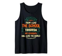 Los Estudiantes de liderazgo Principal de la Escuela liderarán el Mundo Camiseta sin Mangas