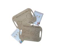 Los Eventos de la Tata. Bandeja para Reyes Magos - Papa Noel Personalizada - Navideña (Reversible XL, Reversible XL)