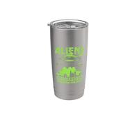 Los extraterrestres están aquí para los dedos de pollo OVNI Vaso térmico de acero inoxidable de doble pared
