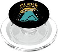 Los Extraterrestres Son un Psyop Divertido OVNI Desinformación Engaño Alien Meme PopSockets PopGrip para MagSafe