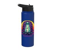 Los extraterrestres vienen divertido OVNI Extraterrestre Stainless Steel Insulated Water Bottle