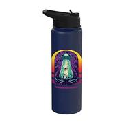 Los extraterrestres vienen divertido OVNI Extraterrestre Stainless Steel Insulated Water Bottle