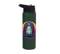 Los extraterrestres vienen divertido OVNI Extraterrestre Stainless Steel Insulated Water Bottle