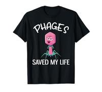 Los fagos me salvaron la Vida Bacteriófago Divertido Camiseta