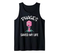 Los fagos me salvaron la Vida Bacteriófago Divertido Camiseta sin Mangas