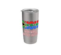Los fanáticos de Sudáfrica comen cuando las palabras no son suficientes Diseño Vaso térmico de acero inoxidable de doble pared