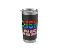 Los fanáticos de Sudáfrica comen cuando las palabras no son suficientes Diseño Vaso térmico de acero inoxidable de doble pared