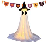 Los Fantasmas De Halloween Decor - Fantasmas Halloween Decor Light Up | Hallowen Se Ghost | Luz Up Ghost | Decoraciones Al Aire Libre Del Festival De Miedo | Glowing Halloweens Yard