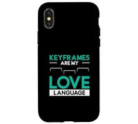 Los fotogramas clave son mi lenguaje de amor para animadores de gráficos en movimiento Carcasa para iPhone X/XS