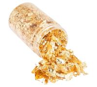 Los frascos de hojas de oro para manualidades, copos de oro para resina: los copos bis agregan un toque atractivo a su proyecto artesanal. Joyas de resina, decoración del hogar, incluso