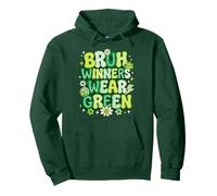 Los ganadores de Green Field Day Team Bruh Visten a un Estudiante Maestro Verde Sudadera con Capucha