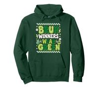 Los ganadores de Green Field Day Team Bruh Visten a un Estudiante Maestro Verde Sudadera con Capucha