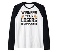 Los Ganadores Entrenan A Los Perdedores Se Quejan De La Camiseta Manga Raglan