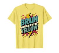 LOS GANADORES Retro Bruh Usan Amarillo Spirit Week War Game Vibes Camiseta