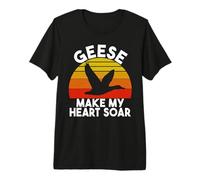 Los Gansos Hacen Que mi corazón se Eleve Ganso Camiseta Premium