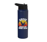 Los gansos hacen que mi corazón se eleve ganso Stainless Steel Insulated Water Bottle