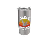 Los gansos hacen que mi corazón se eleve ganso Vaso térmico de acero inoxidable de doble pared