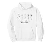 Los garabatos botánicos Minimalistas Hacen Crecer Pensamientos positivos Sudadera con Capucha
