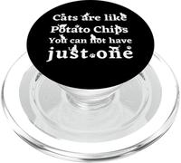 Los Gatos Divertidos Son como Papas Fritas Que no Puedes Tener Solo una PopSockets PopGrip para MagSafe