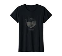 Los Gatos están envueltos en Piel - Adorable Amante de Las Mascotas Camiseta, Mujer, Negro, 3XL