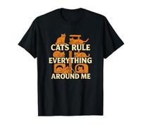 Los Gatos gobiernan Todo a mi Alrededor Amante de los Gatos Camiseta