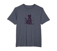 Los Gatos Hacen Que Todo Sea Mejor Amante caprichoso de Las Mascotas Camiseta, Hombre Tallas Grandes, Azul Jaspeado, 3X Alto