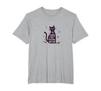 Los Gatos Hacen Que Todo Sea Mejor Amante caprichoso de Las Mascotas Camiseta, Hombre Tallas Grandes, Gris Jaspeado, 4X Alto