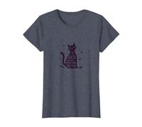 Los Gatos Hacen Que Todo Sea Mejor Amante caprichoso de Las Mascotas Camiseta, Mujer, Azul Jaspeado, M